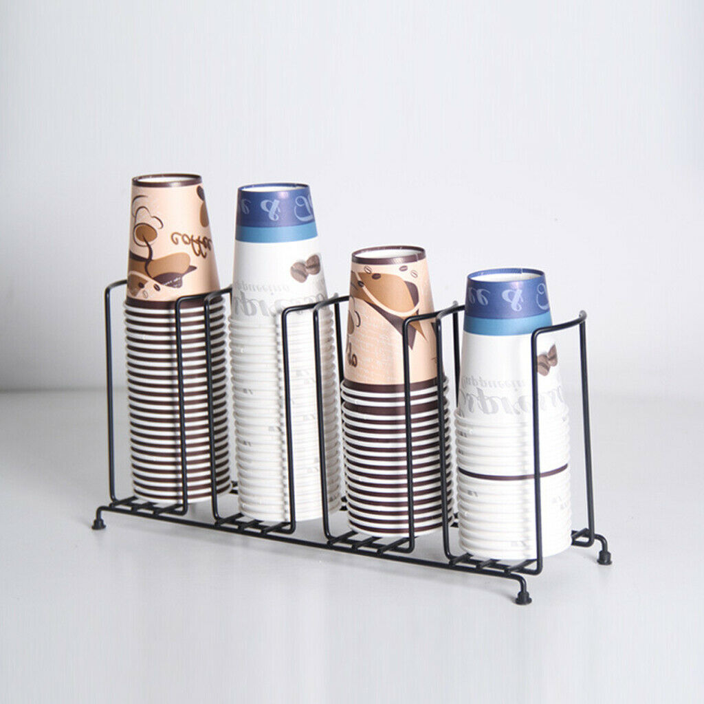 4 Battery Paper Cup Dispenser Cup Lid Holder