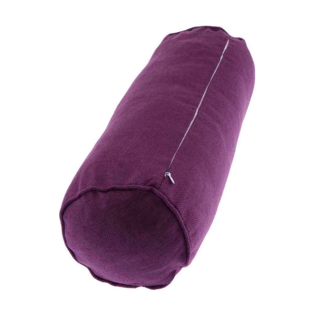 2 Pieces  Neck Pillow Cotton Cervical Round Pillow for Travel / 15x40 Cm