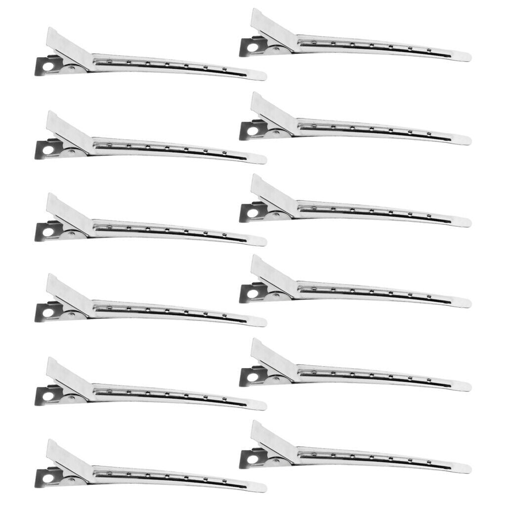 12x Stainless Steel Rustproof Fixing Curl Clips Clamps Accessories 3.5''