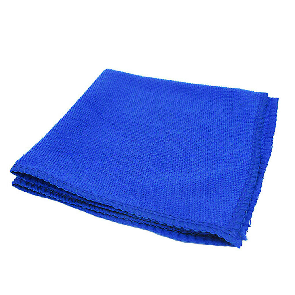 3X Blue Car Cleaning Towel Microfiber Auto Detailing Towel