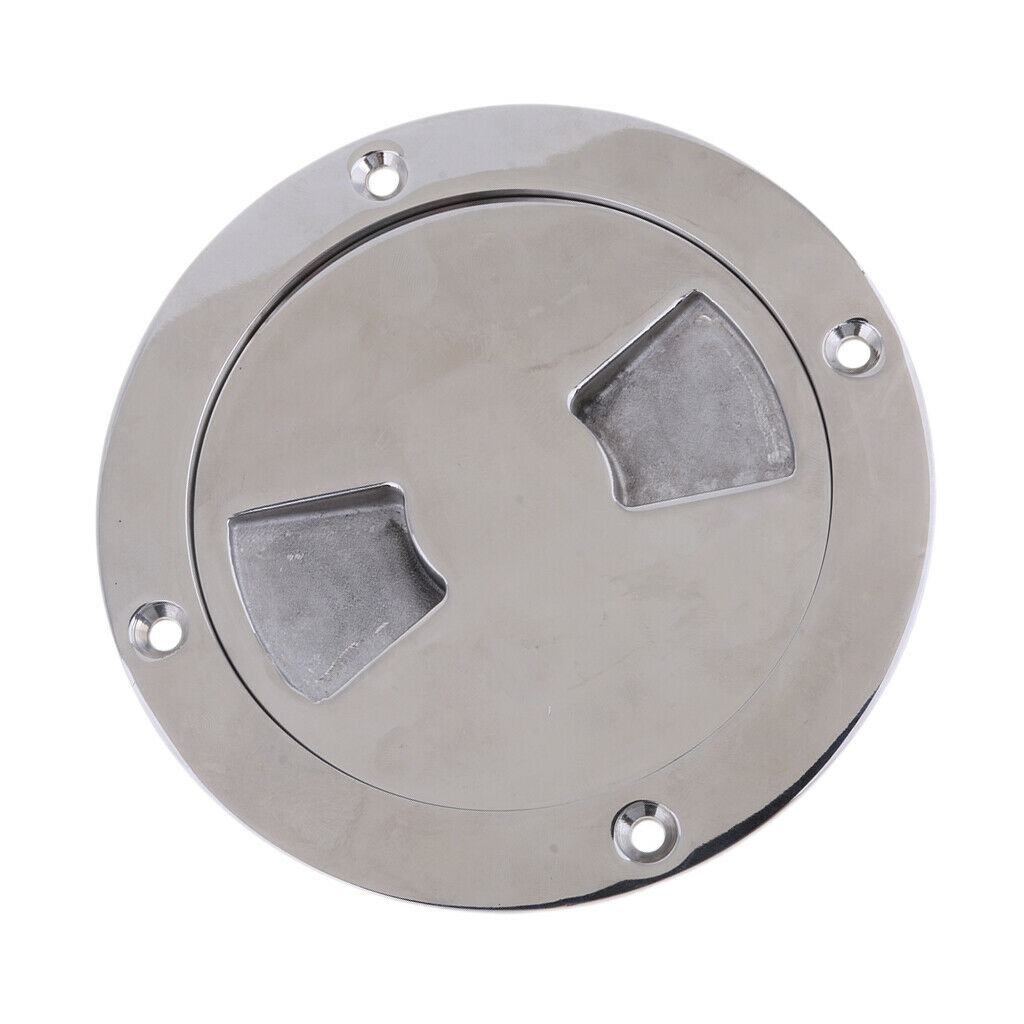 Heavy Duty Boat Deck Plate 4" Marine Yacht 304 Stainless Steel Deck Plate