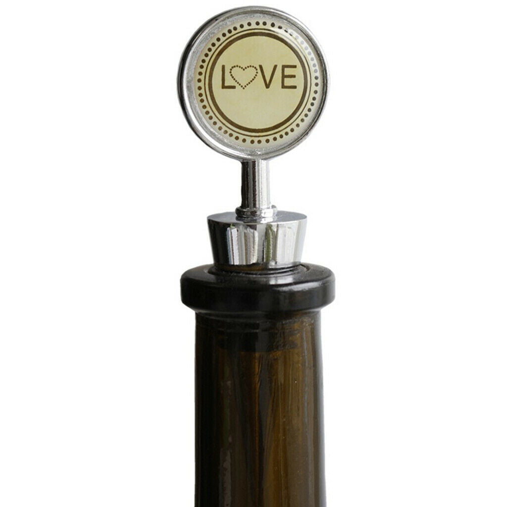 Chic Alloy Wine Bottle Stopper Wedding Birthday Party Valentines Day Gifts