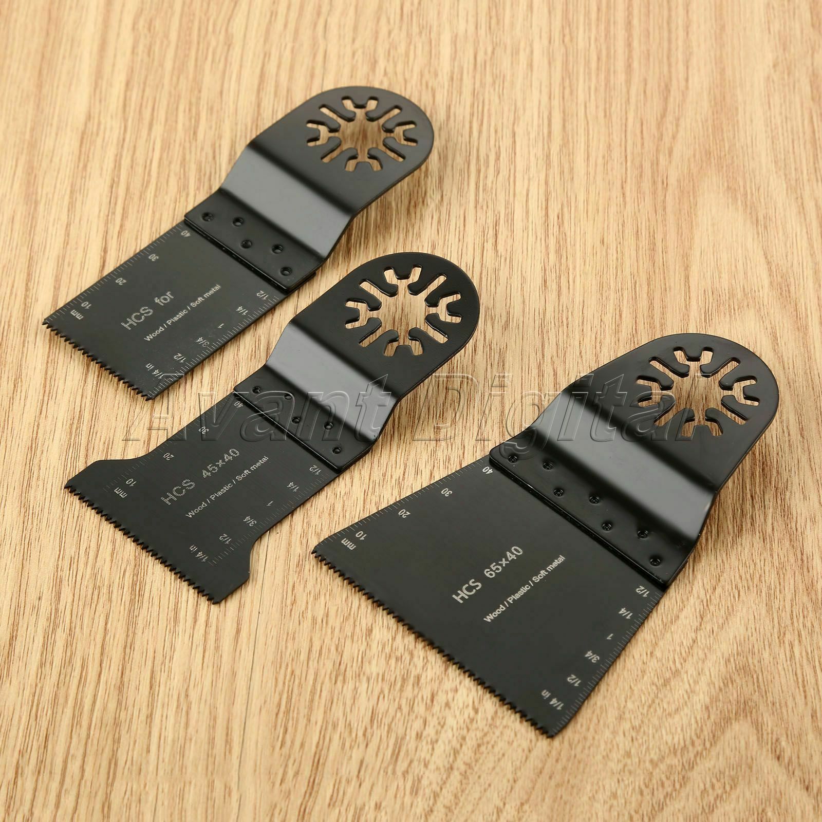3x HCS E-cut Saw Blades Standard Cutter Cut Plastic Stone Wood Oscillating Tool