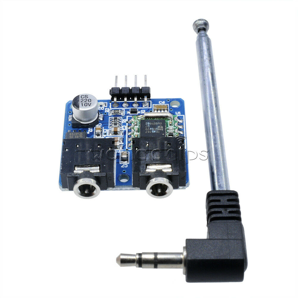 76-108MHZ TEA5767 FM Stereo Radio Module + Cable Antenna for Arduino