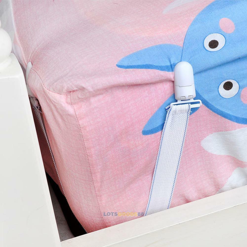 4PCS Elastic Bed Sheet Mattress Holder Fastener Grippers Clips Suspender Straps