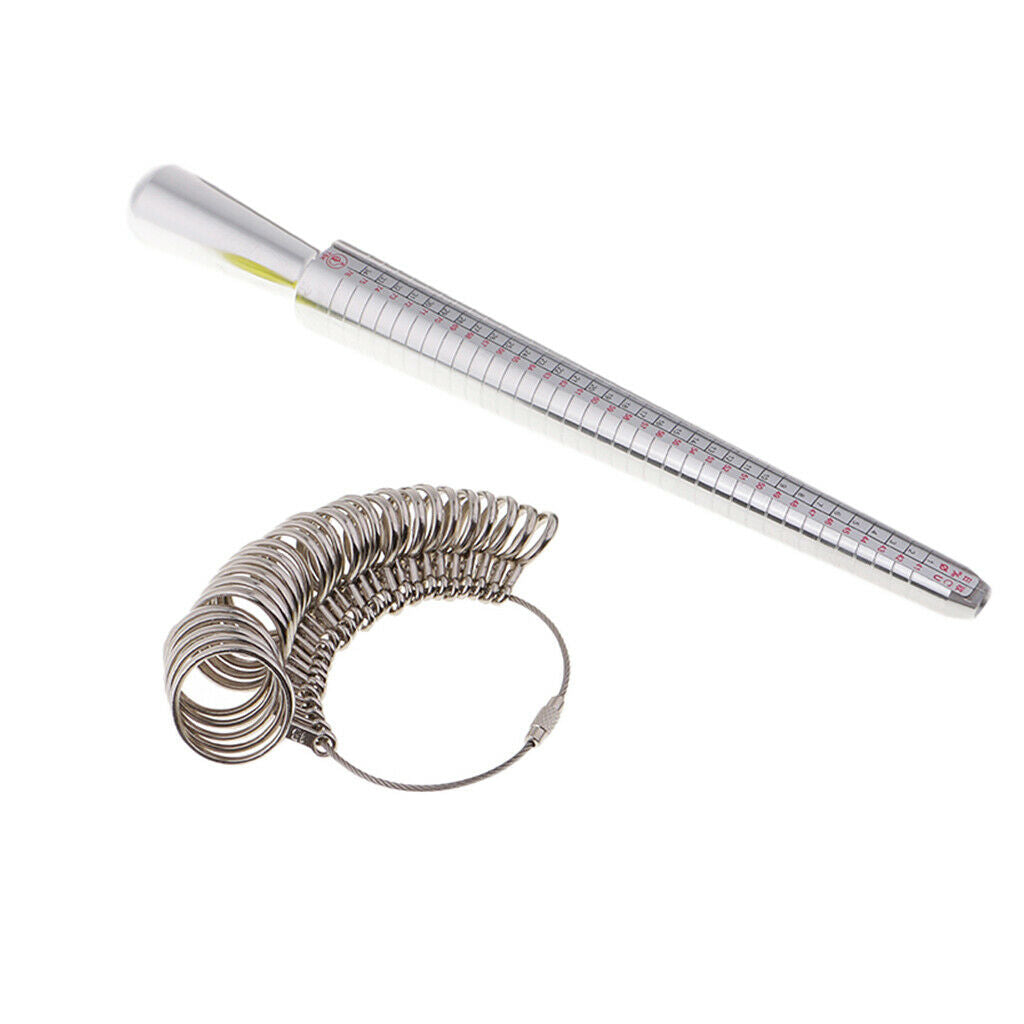 Jewelry Sizer Mandrels Finger Ring Making Tool Measurement /Adjuster Kit