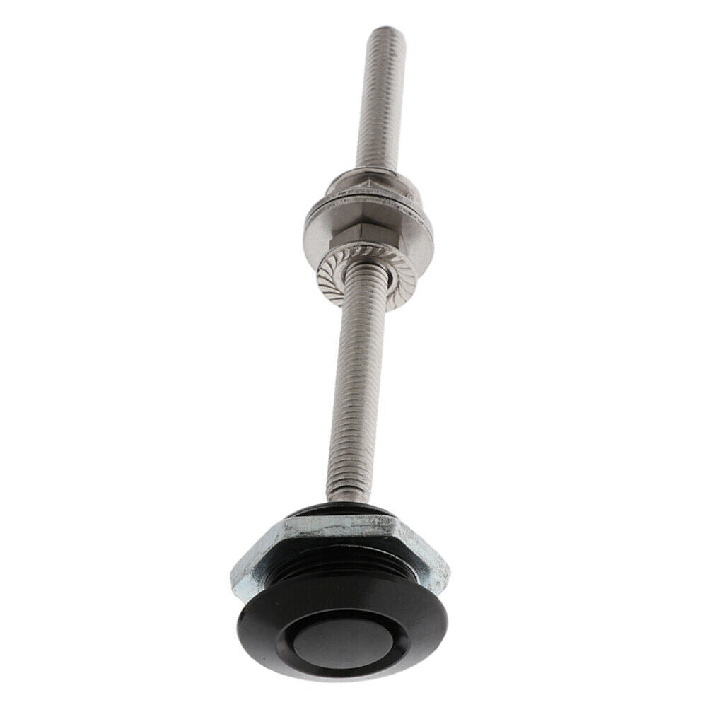 Pair Bonnet Hood Pin Lock Low Profile Quick Release Universal Black 25x100mm