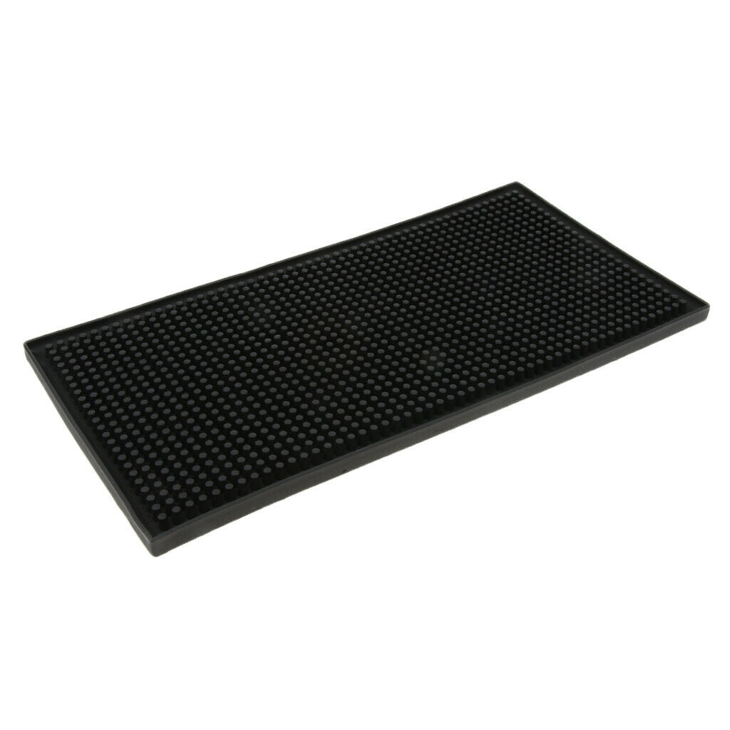 Rectangle Rubber Service Bar Mat Beer Drink Heavy Duty Drip Runner 12x6inch