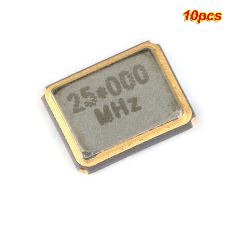 10pcs Crystal oscillator 3225 SMD 25MHz 12PF passive quartz resonator