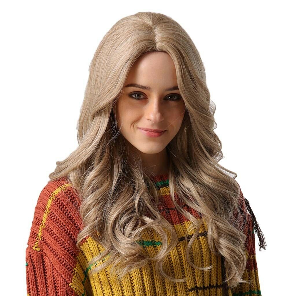 Women Long Curly Hair Full Wigs Heat Resistant Synthetic Hair Wigs 24 inch