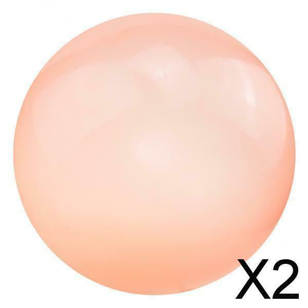 2X Bubble Ball Balloon Funny Stretch Garden Pool Wedding Party Kids Orange M