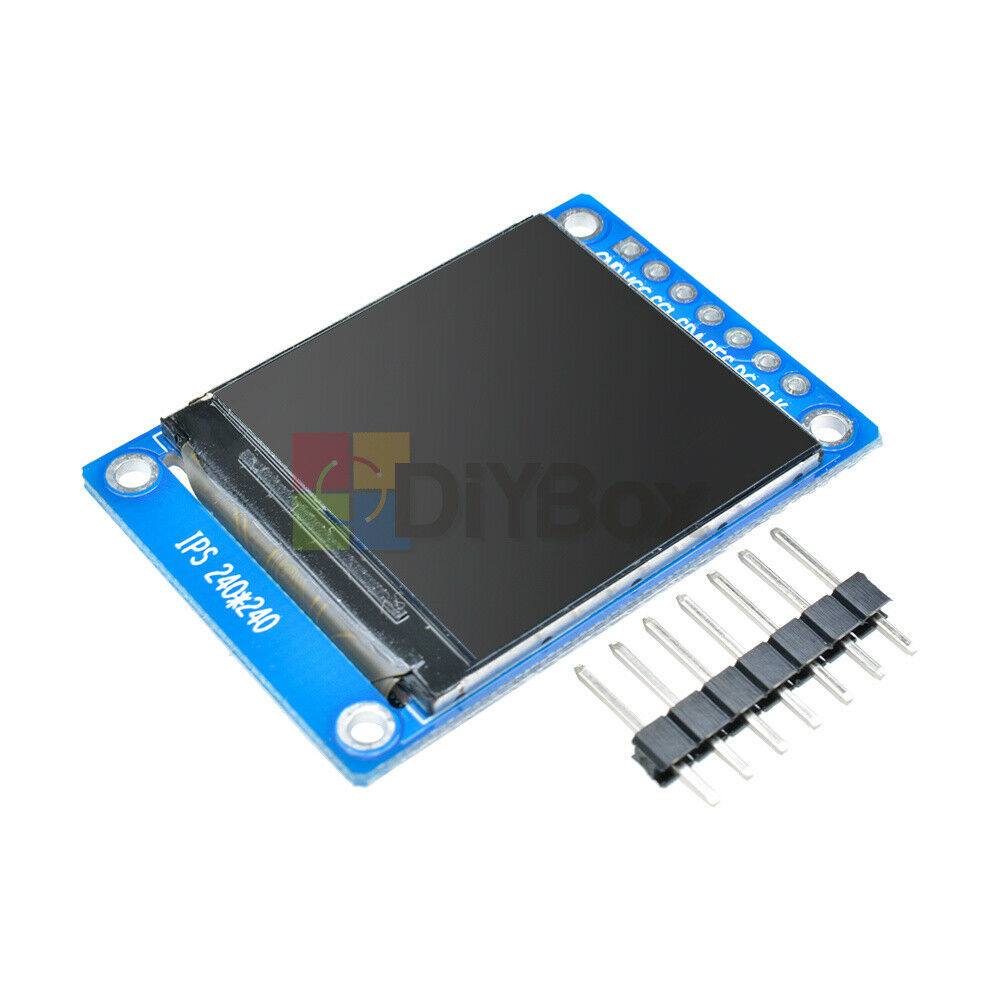 2PCS 1.3'' Inch IPS SPI 3.3V Full Color 240x240 LCD Display ST7789 for Arduino