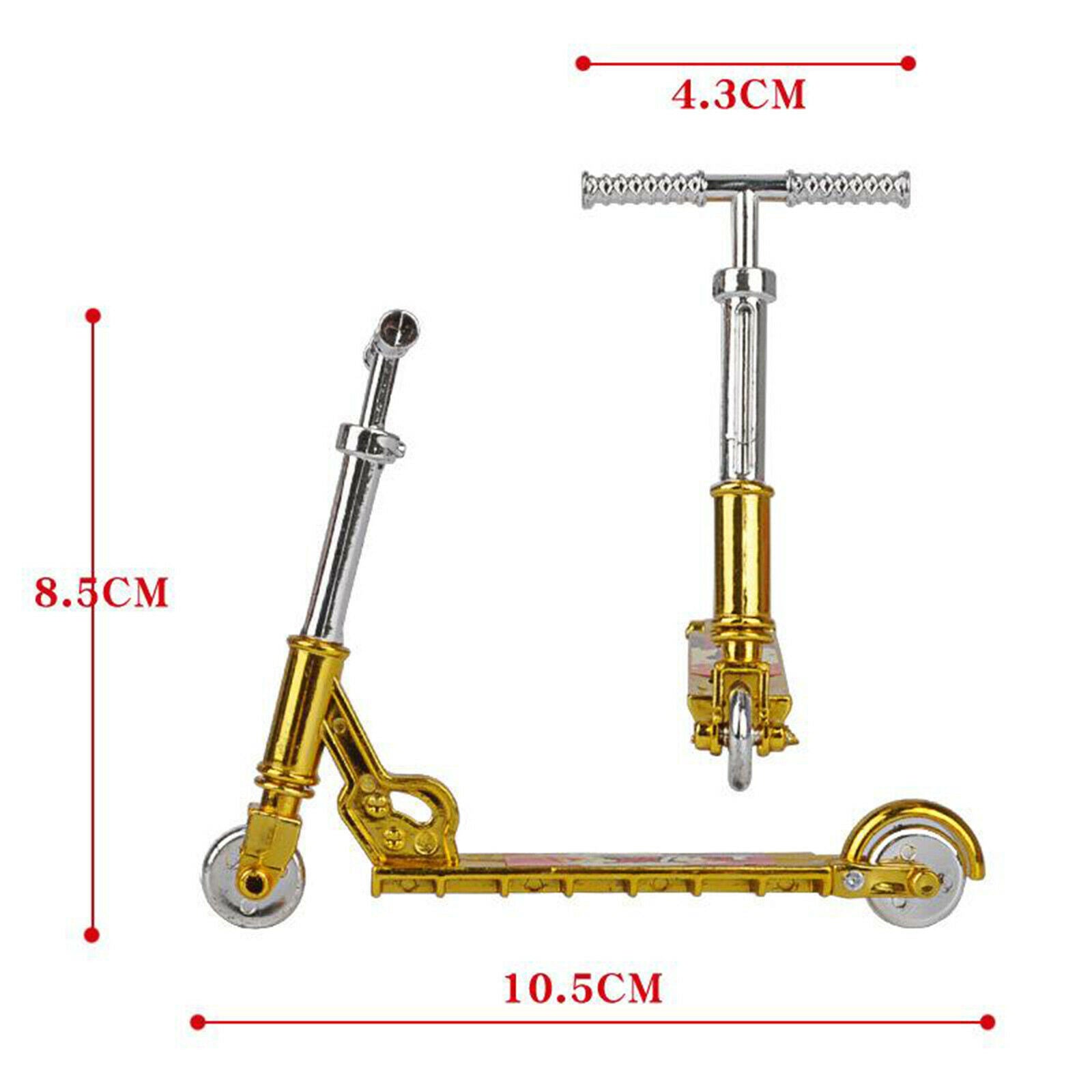 Alloy and Plastic Finger Toys Set 1:18 Skateboard Bike Scooter Swing Board with