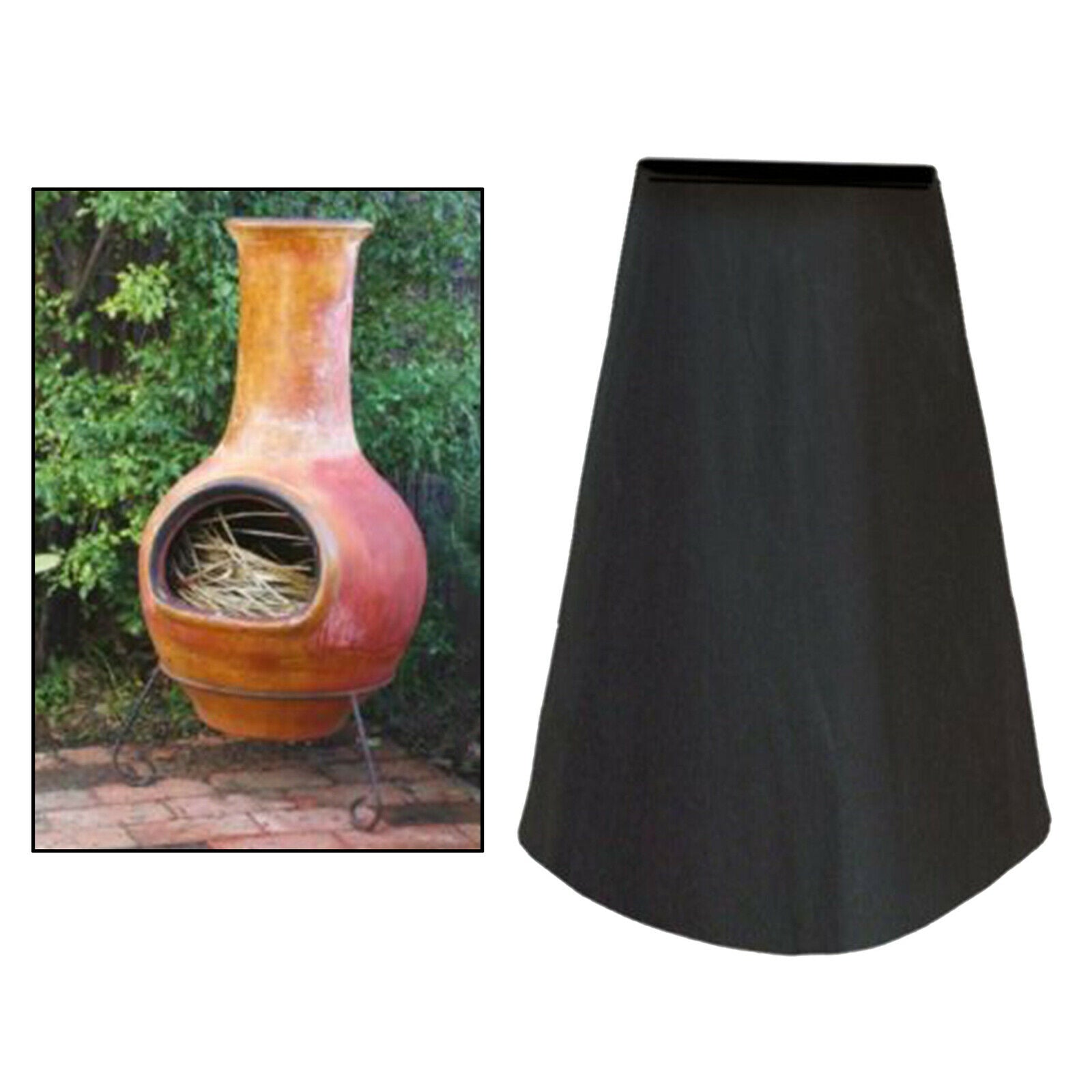 Chiminea Cover Waterproof Chiminea Fire Pit Covers for Outside,Sturdy Reusable