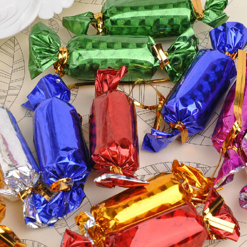Cute Christmas Candy Mini Tree Ornaments Home Decoration 12pcs BDAU