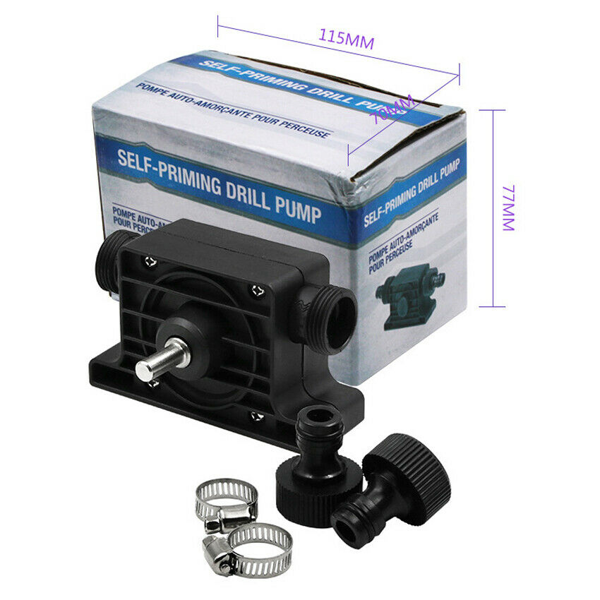Hand Electric Drill Drive Self-Priming Pump Oil Fluid Water Small Transfer Pump