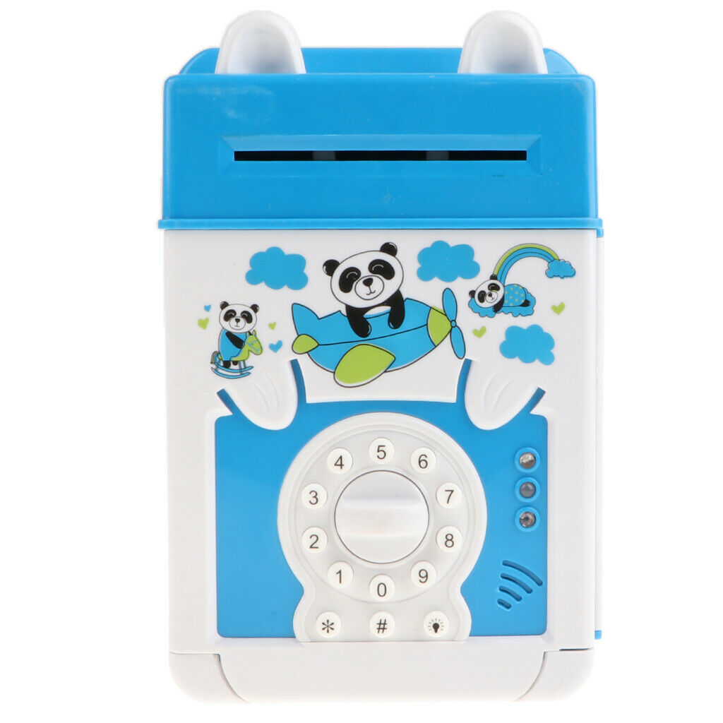 ode Electronic Piggy Banks Mini ATM Money Coin Crash Saving Box w/ Electronic