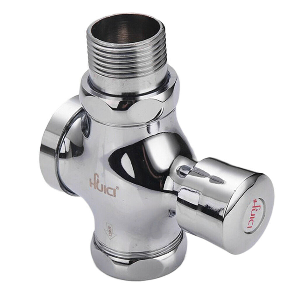 Toilets Copper Flush Valve Squatting Delayed Switch C: Total Length 11.7cm