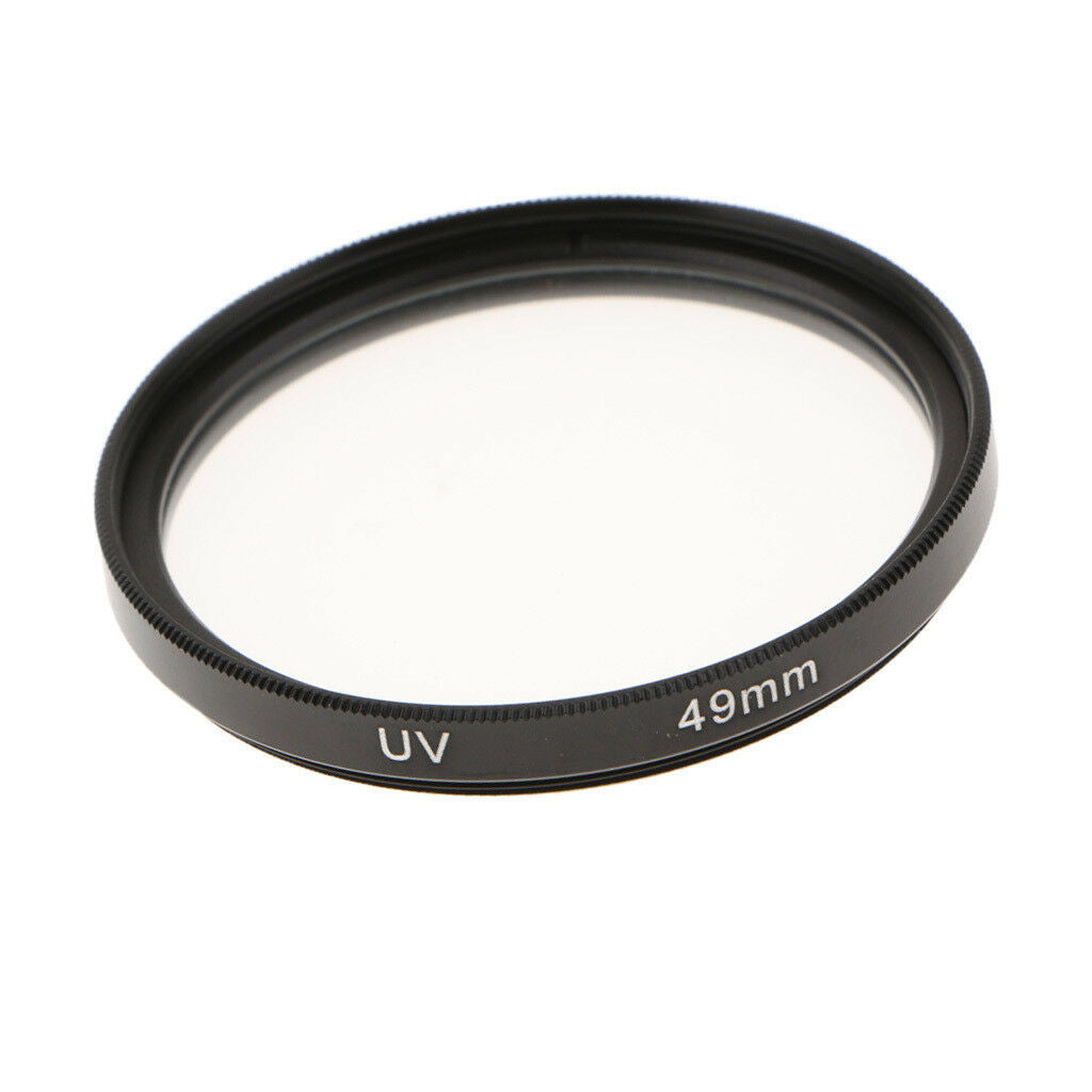 49mm Multi-Coated Glass UV Lens Filter Protection for SLR & DSLR Cameras New