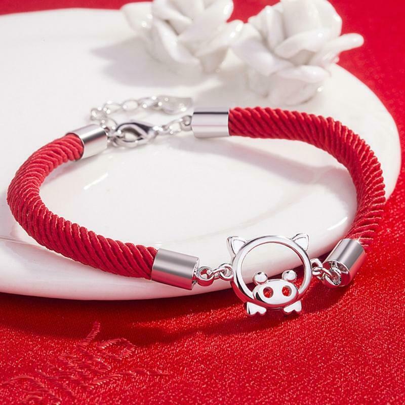 2019 New Year New Bracelet Pig Lucky Red Rope High Quality Bracelets Wild