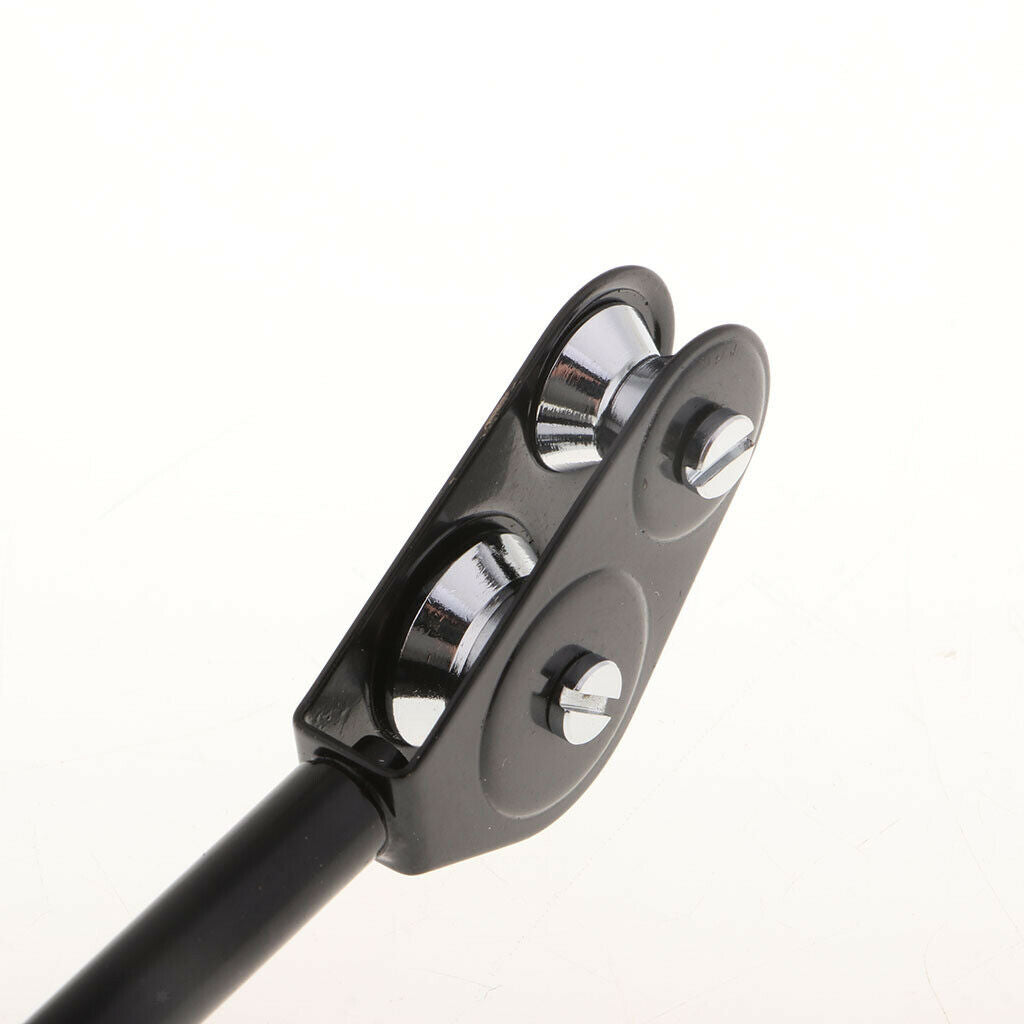 3Pcs Fishing Rod Double Roller Pole Guides Stainless Steel Fishing Accessory