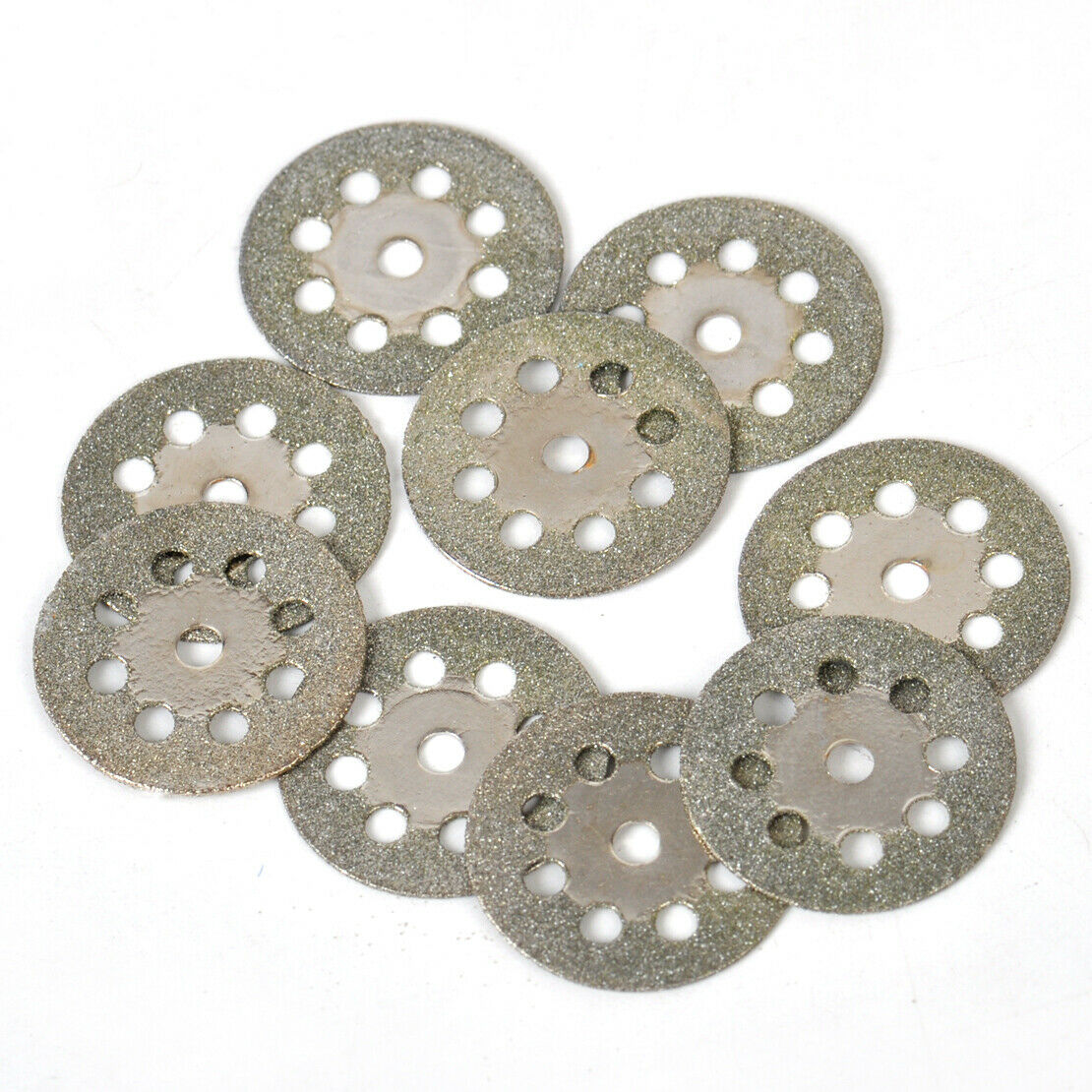 10x22mm Diamond Disc Cut Off Wheels Rotary Cutting Tool w Arbor Drill An