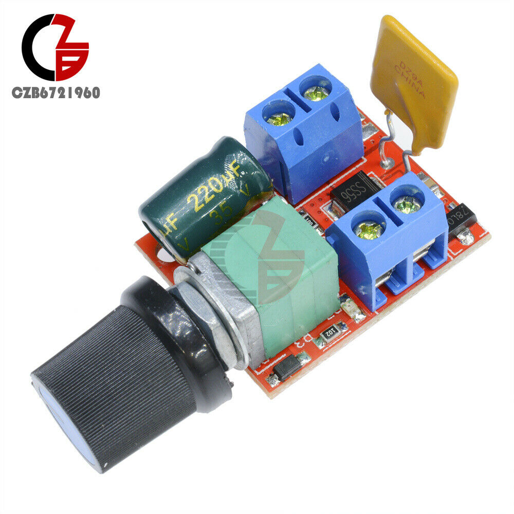 10x Mini DC 3V-35V 5A Motor PWM Speed Controller Speed Control Switch LED Dimmer