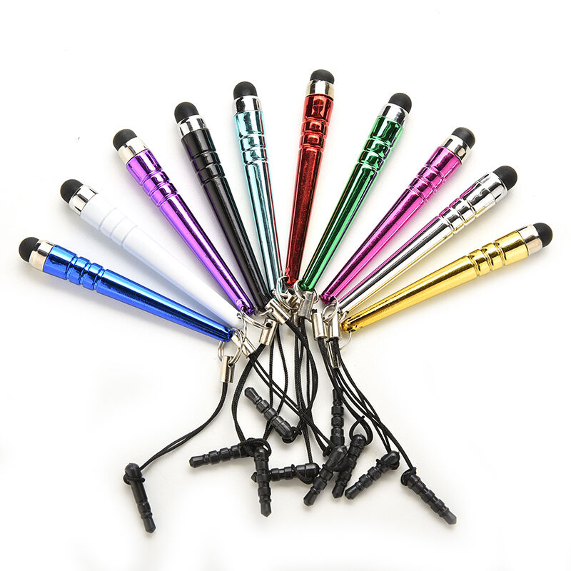 10X Metal Stylus Touch Screen Pen & Anti-Dust Plug For Cell Phone iPad Tab.C Tt