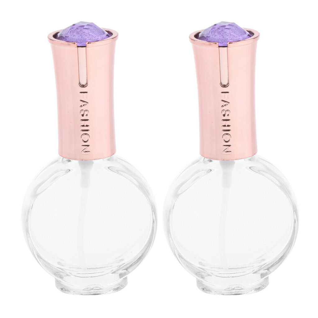 2 Piece Empty Perfume Atomizer Bottle Aftershave Scent Spray for Travel 15ml