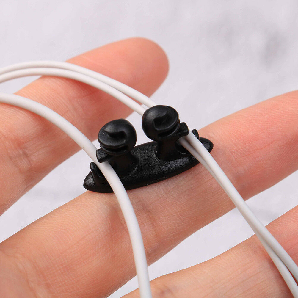 8 X Car wire cord clip cable holder tie fixer organizer drop adhesive c C.l8