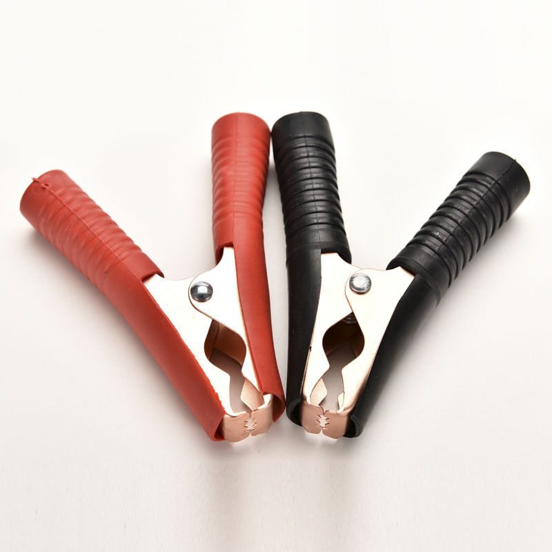 2Pcs Electrical Crocodile Alligator Car Battery Test Lead Clips 90mm 100A E WF