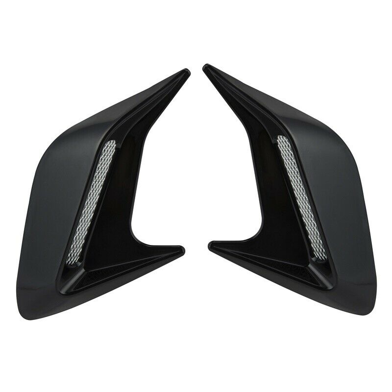 2pcs Car Bonnet Air Intake Flow Side Fender Side Vent Hood Scoop Cover Grilles