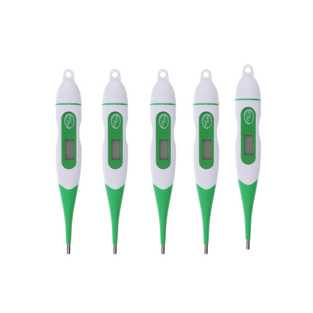 Set of 5 Digital Vets Veterinary Thermometer for Livestock Farm Animal