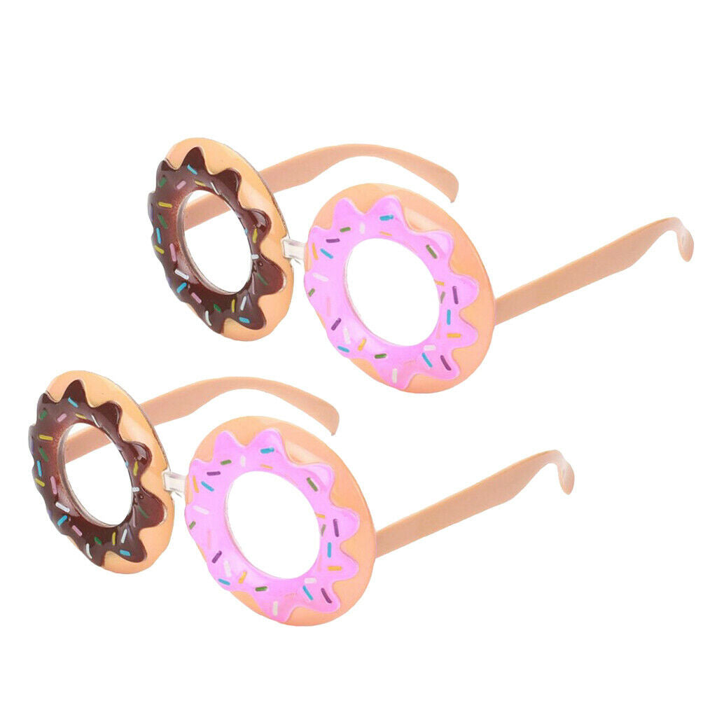 Novelty Party Sunglasses Funny Doughnut Frame Glasses Costumes Photo Props