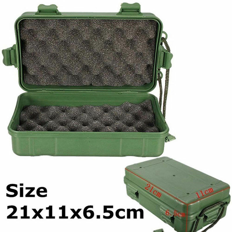 Portable Outdoor Shockproof Airtight Survival Tool Storage Case Container Box