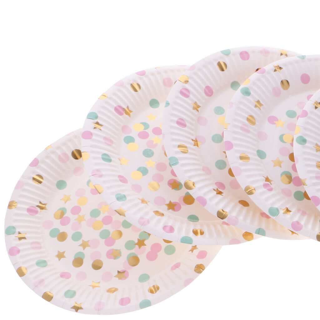 Disposable Dinner Plates | 7 Inch Premium Dinnerware Kits | Great for Kids