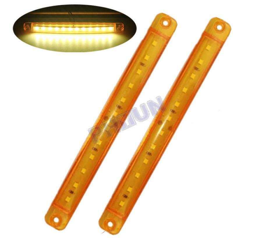 20x Truck LED Marker Lights 24V Yellow Side Lights Parking Lights Universal