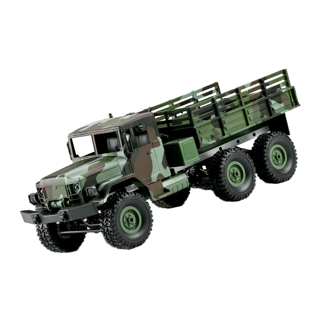 RC Military Truck, 1:16 Scale Remote Control Army Car 6WD 2.4G Vehicle Crawler