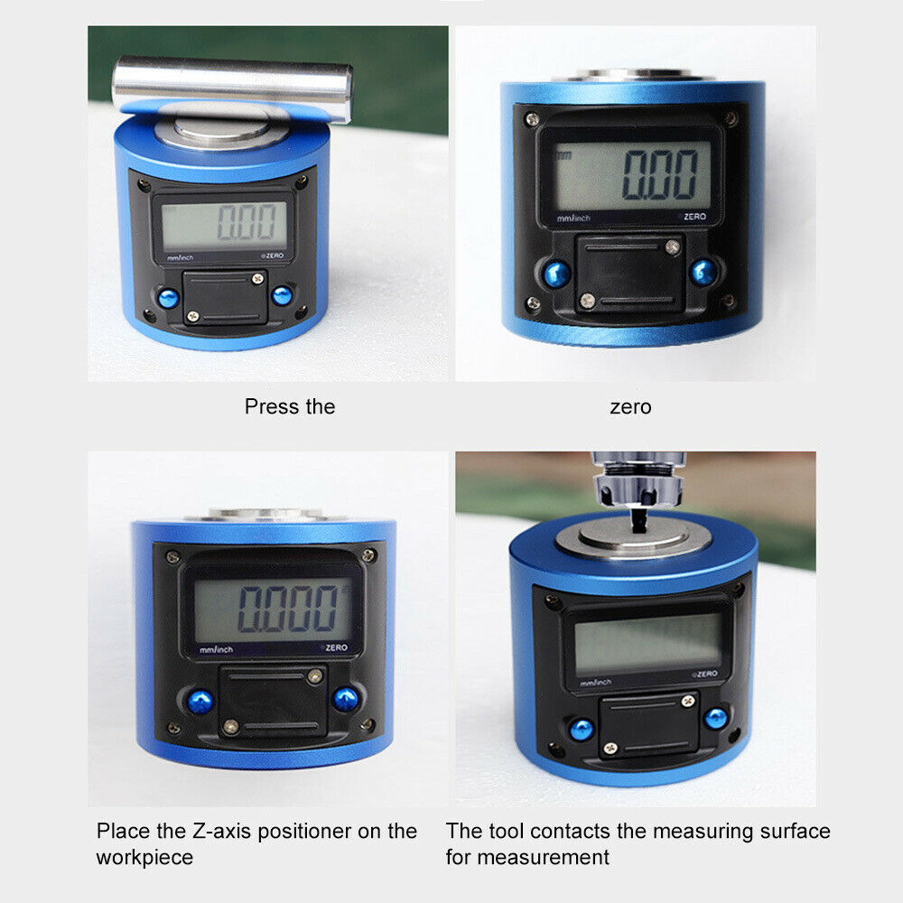 Digital Magnetic Z-axis Dial Zero Gage Offset CNC Metric Inch 0.01 mm/0.0005"