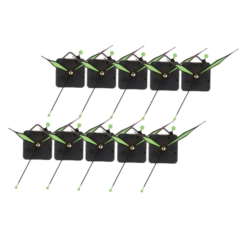 10Set Quartz Wall Clock Movement Replacement Silent Mechanism for Home Wall