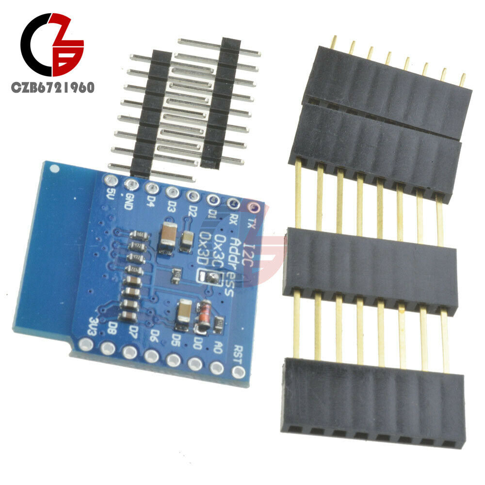 5pcs Wemos D1 Mini 0.66" OLED SSD1306 64x48 Shield for ESP8266 Arduino NodeMcu