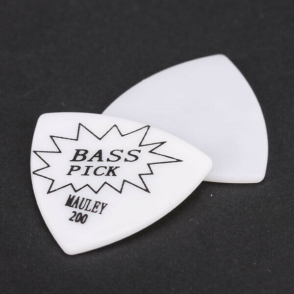 2x 5pcs White Picks 2mm for Bass Guitar / Protection From Fingers And Guitar /
