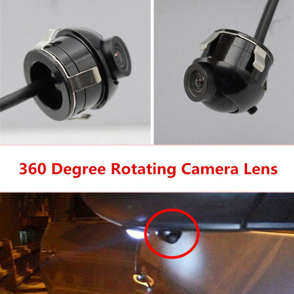Night Vision 360Â° Car Left+Right Rear Front View Backup Camera Lens Mirror Image