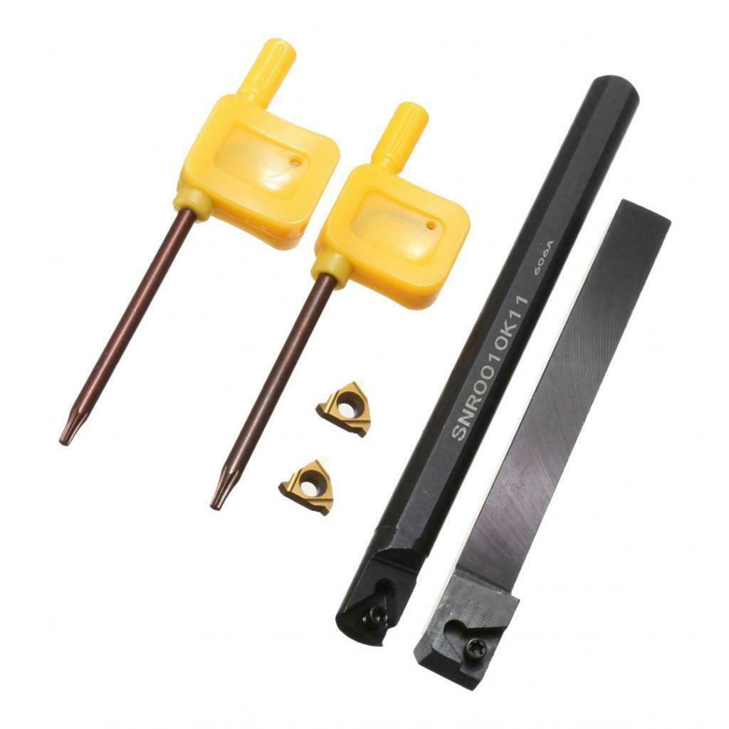 SNR0010K11 SER1010H11 CNC Lathe Threading Bar Turning Tool Holder w/ Inserts