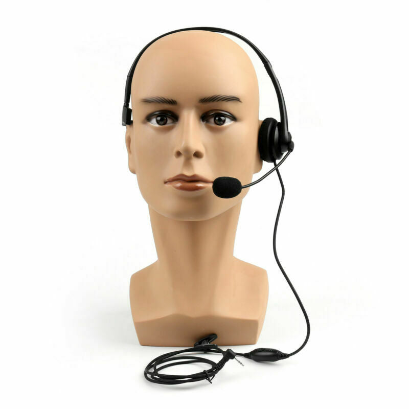 5X 2.5mm Heavy Duty Overhead Headset PTT For  T280 T6200 Radio AT2
