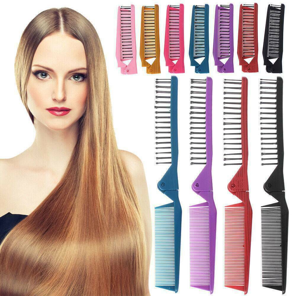 Folding Hair Compact Travel Brush Comb Pocket Size Car Purse Bag Styling Salonâ¤
