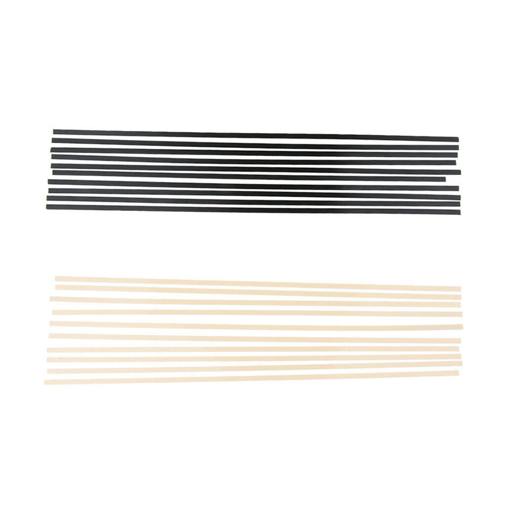 10 Pieces Guitar Fingerboard Fretboard Binding Purfling Strips Black