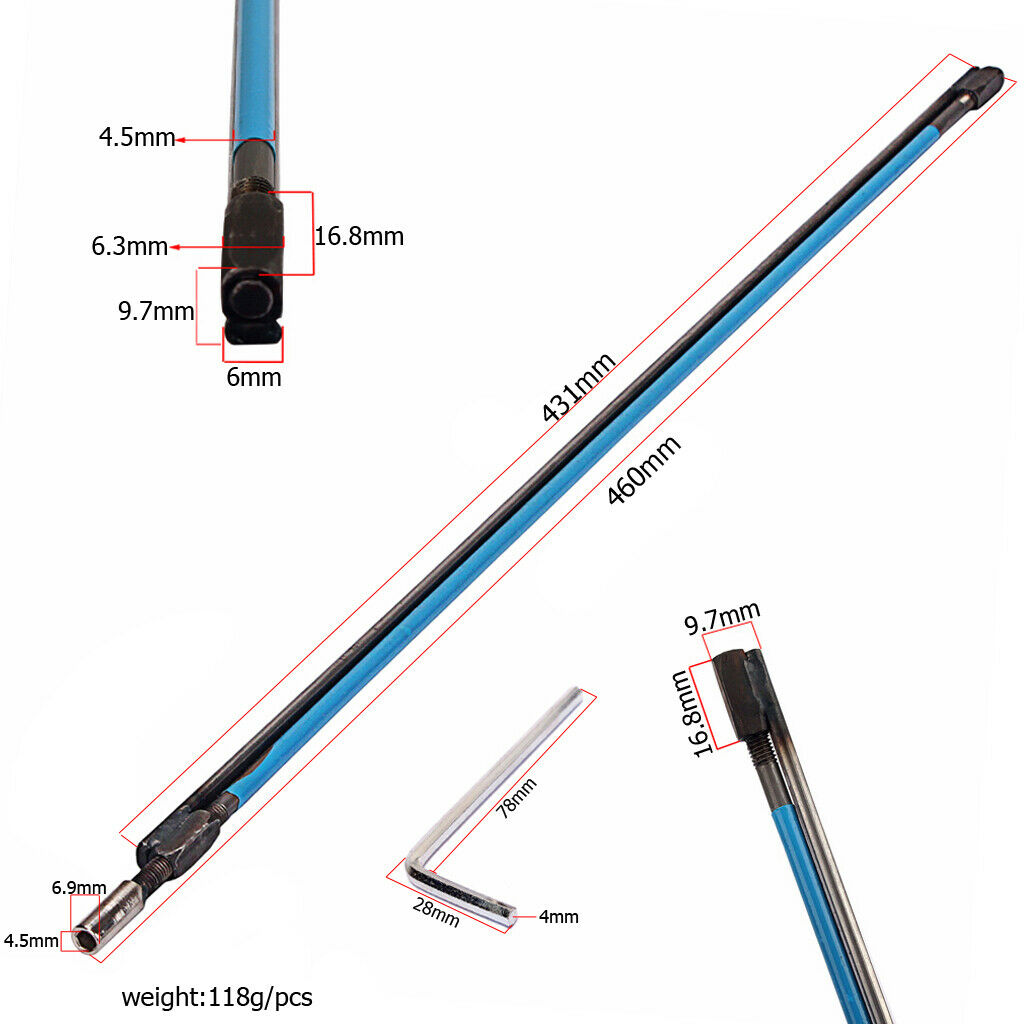 Steel Two Way Two Course Guitar Truss Rod for Guitar Parts Accessories