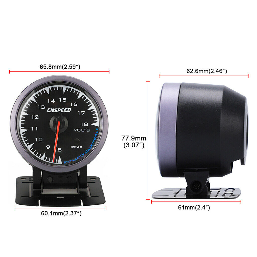 2.5" 7 Colors LED Car Volt  Meter 8V-18V