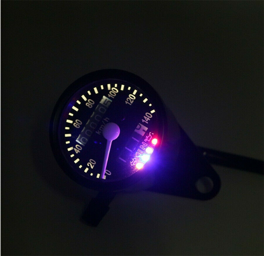 Motorcycle Speedometer Odometer Tachometer Gauges Stainless steel shell km/h RPM